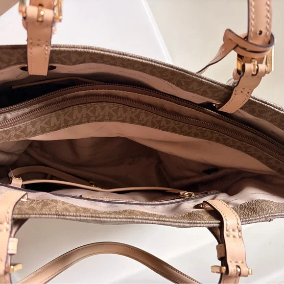 Michael Kors Signature Brown Tote - Picture 4 of 4